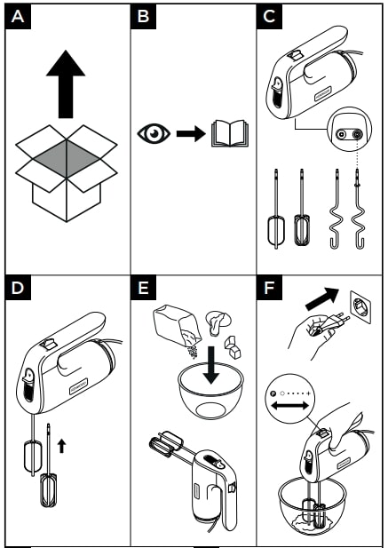 Kenwood HMP50 650W Hand Mixer Instructions Manual (2)