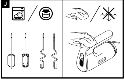 Kenwood HMP50 650W Hand Mixer Instructions Manual (5)