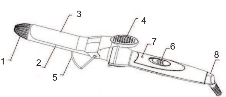 ADLER AD2112 Conical Curling Iron User Manual