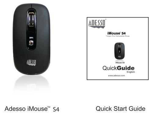 Adesso iMouse S4 Tangle-Free Retractable Mouse Quick Guide (1)