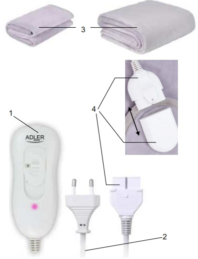 Adler Europe AD7425 Electric Blanket Underlay User Manual (1)