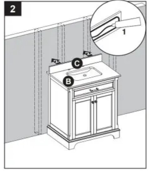 Allen Roth 2027VA-30-201 White Undermount Single Sink Bathroom Vanity (4)