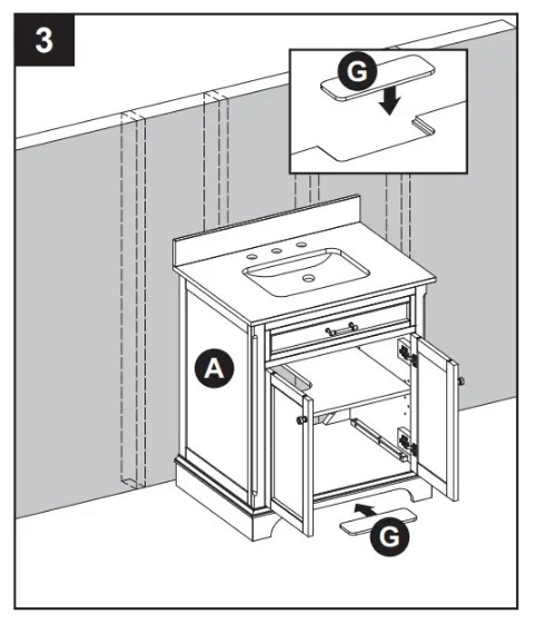 Allen Roth 2027VA-30-201 White Undermount Single Sink Bathroom Vanity (5)