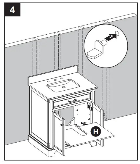 Allen Roth 2027VA-30-201 White Undermount Single Sink Bathroom Vanity (6)