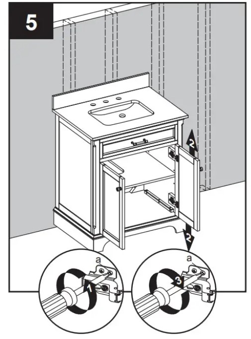 Allen Roth 2027VA-30-201 White Undermount Single Sink Bathroom Vanity (7)