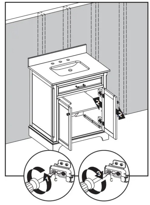 Allen Roth 2027VA-30-201 White Undermount Single Sink Bathroom Vanity (9)