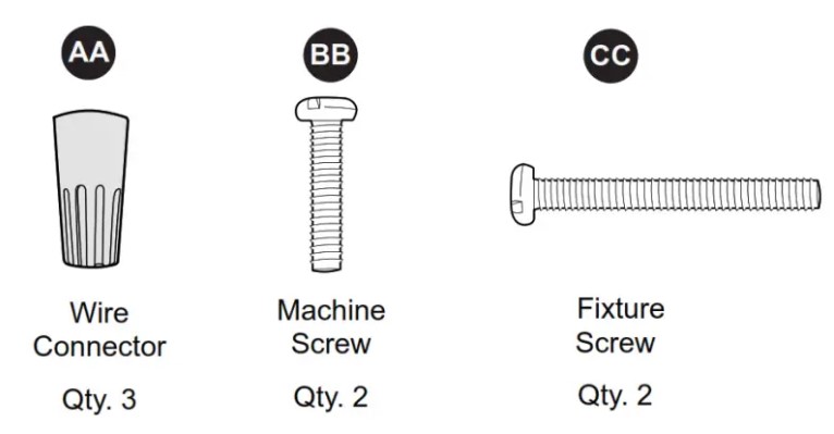 Allen Roth CLL14CH Flush Mount Ceiling Fixture Instruction Manual (2)