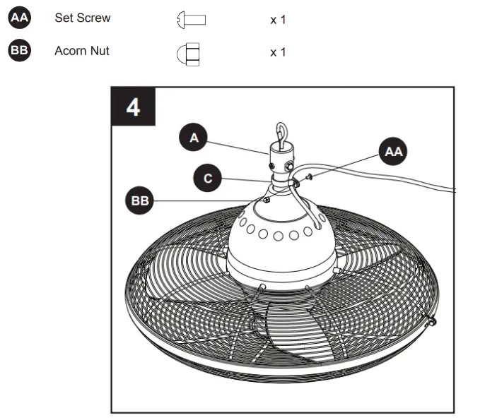 Allen Roth L1120H-WH Valdosta Ceiling Fan (6)