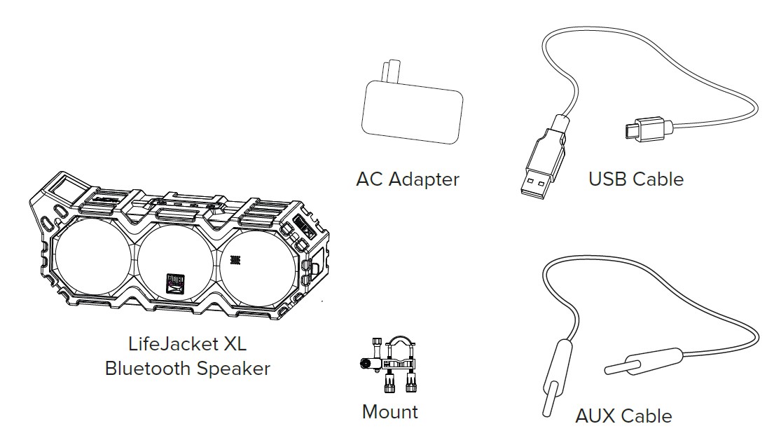 Altec Lansing LIFEJACKET XL Bluetooth Speaker Quick Start Guide (1)