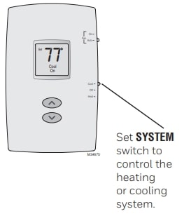 Honeywell Pro 1000 Series Vertical Non-Programmable Thermostat Operating Guide (3)