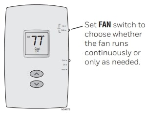 Honeywell Pro 1000 Series Vertical Non-Programmable Thermostat Operating Guide (4)