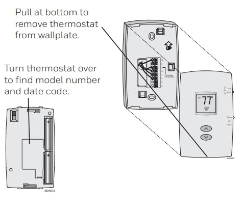 Honeywell Pro 1000 Series Vertical Non-Programmable Thermostat Operating Guide (8)