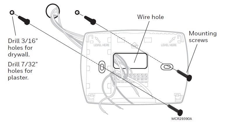 Honeywell Pro 3000 Series Non-Programmable Digital Thermostat Installation Instructions (2)