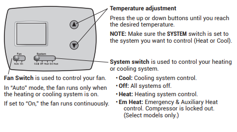 Honeywell Pro 3000 Series Non-Programmable Digital Thermostat User Guide (1)