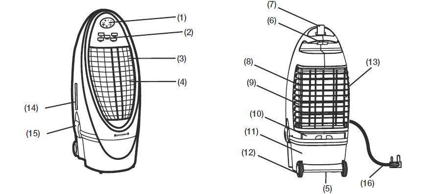 Honeywell CS10XE Evaporative Air Cooler User Manual (1)