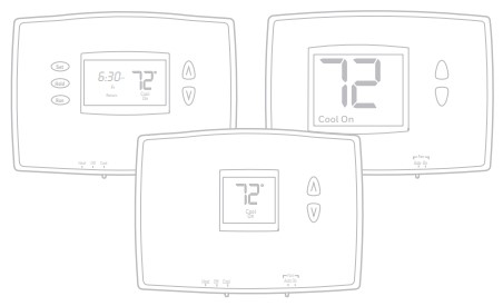 Honeywell Pro 2000 Series Horizontal Programmable Thermostat