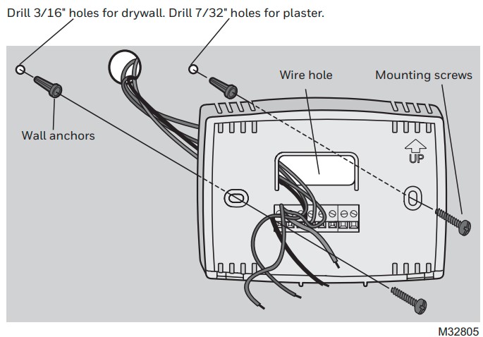 Honeywell Pro 2000 Series Horizontal Programmable Thermostat Installation Guide (2)