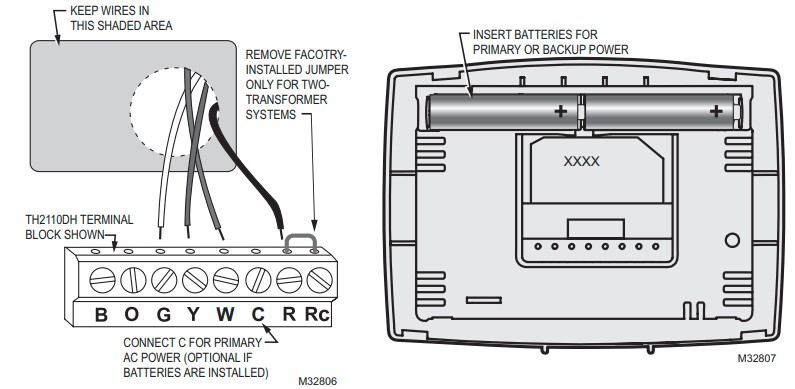 Honeywell Pro 2000 Series Horizontal Programmable Thermostat Installation Guide (3)