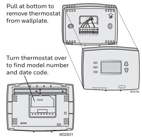 Honeywell Pro 2000 Series Horizontal Programmable Thermostat Operating Guide (14)