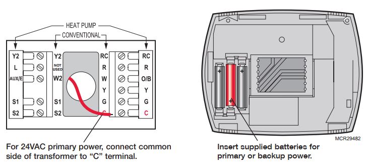 Honeywell VisionPRO TH8000 Series Programmable Thermostats Installation Manual (2)