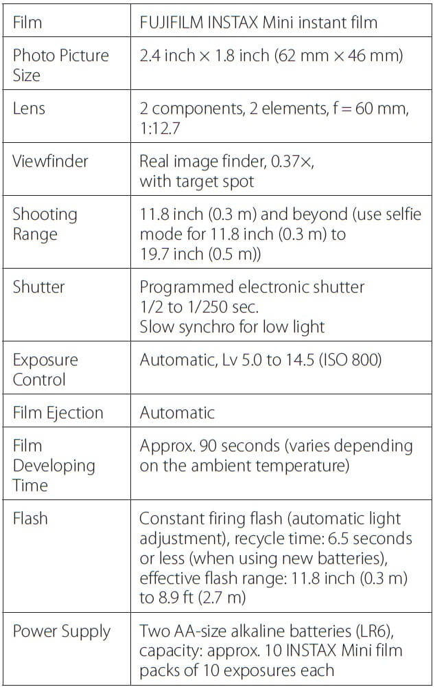 Fujifilm Instax Mini 11 Instant Camera User Guide (28)