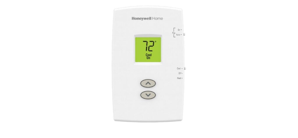 Honeywell Pro 1000 Series Vertical Non-Programmable Thermostat Operating Guide